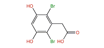 2,6-Dibromo-3,5-dihydroxyphenylacetic acid